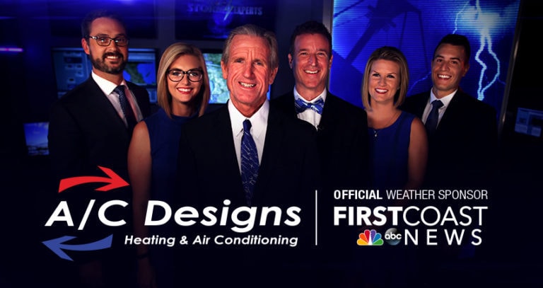 A/C Designs Named Official Heating & Air Conditioning Partner of the First Coast News Storm Experts